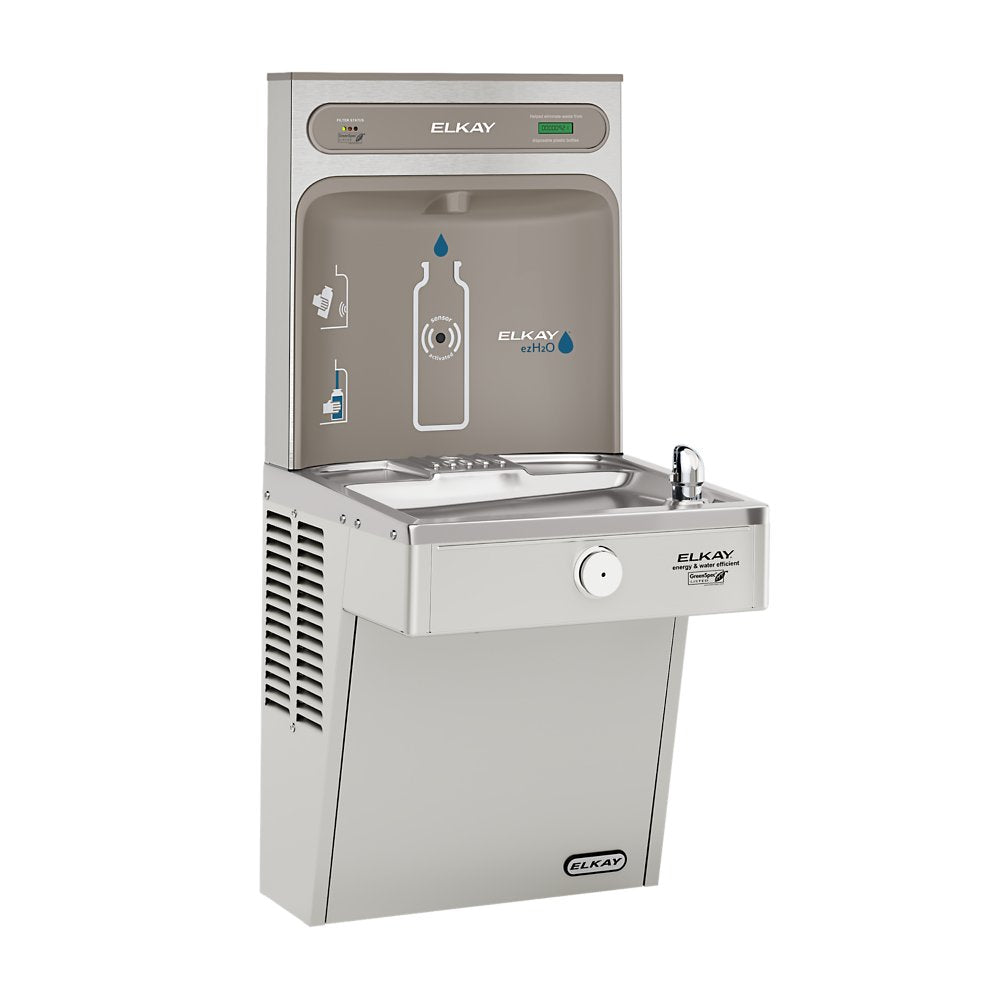 Elkay LVRCGRN8WSK Vandal Resistant Filtered Water Cooler with Bottle Filler Stainless Steel