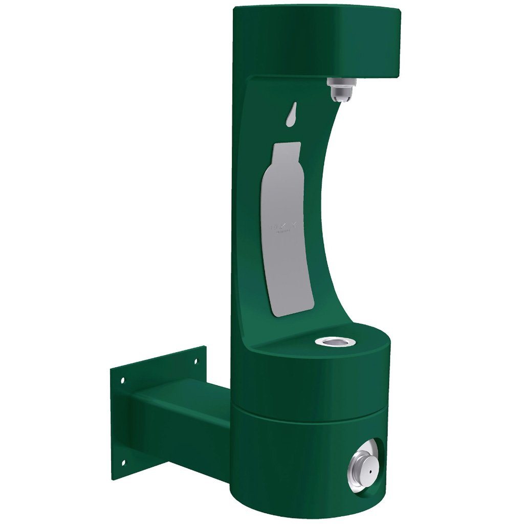 Elkay Outdoor Wall Mount EZH2O Bottle Filling Station Evergreen