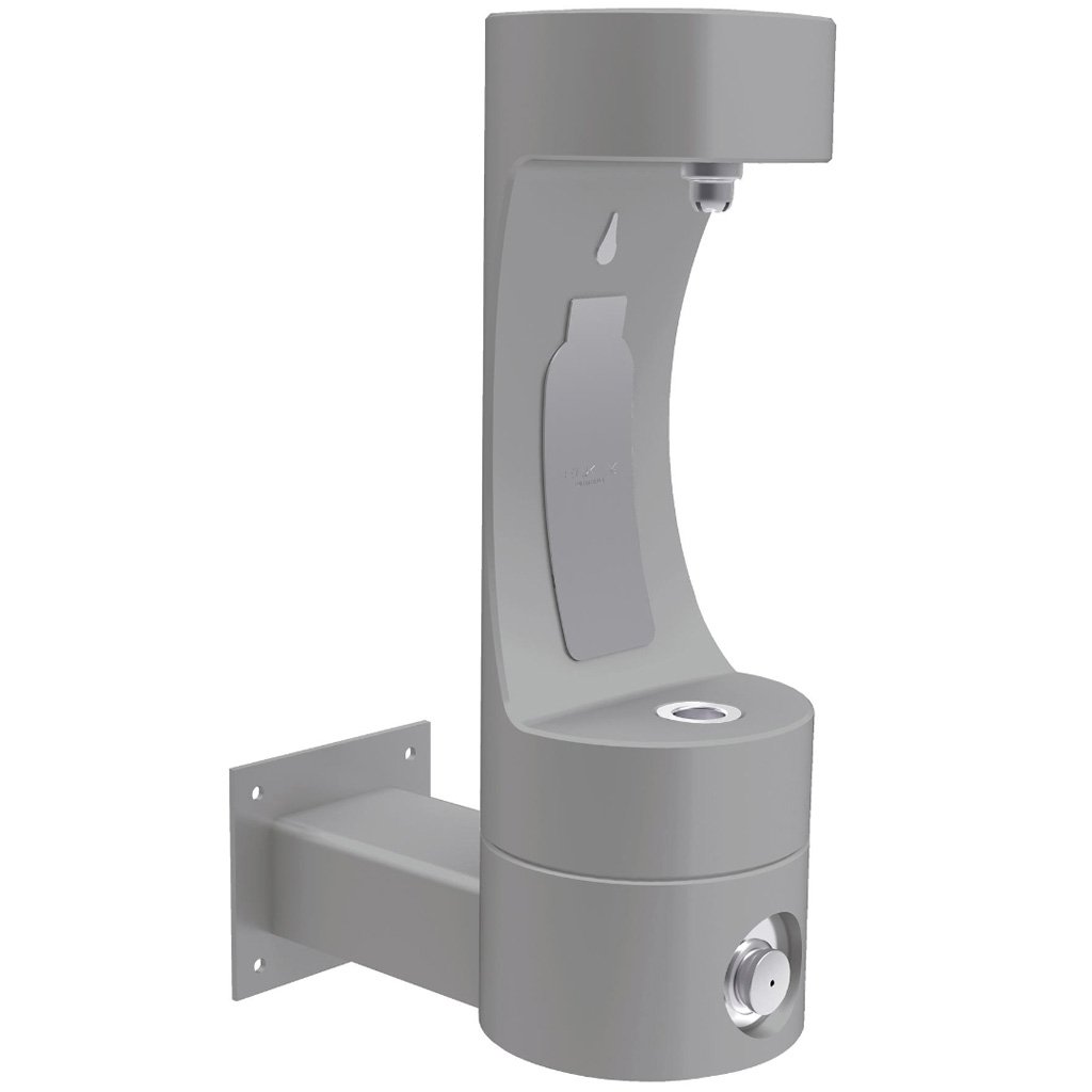 Elkay Outdoor Wall Mount EZH2O Bottle Filling Station Gray