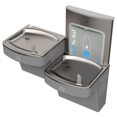 Murdock A172408F-UG-BF11 Vandal Resistant Bilevel Water Cooler with Bottle Filler Stainless Steel