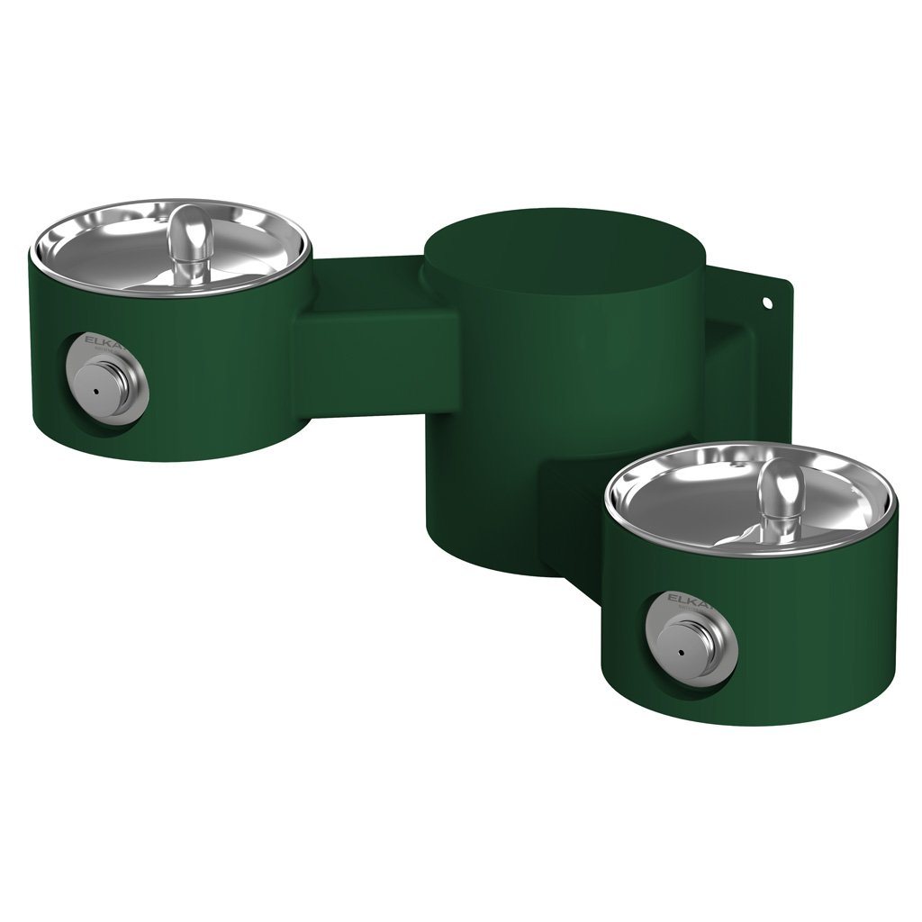 Elkay LK4406 Outdoor Wall Mounted Bilevel Drinking Fountain