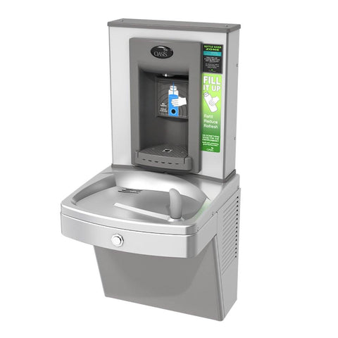 Oasis PGVEBF Drinking Fountain with Sensor Bottle Filler Stainless Steel