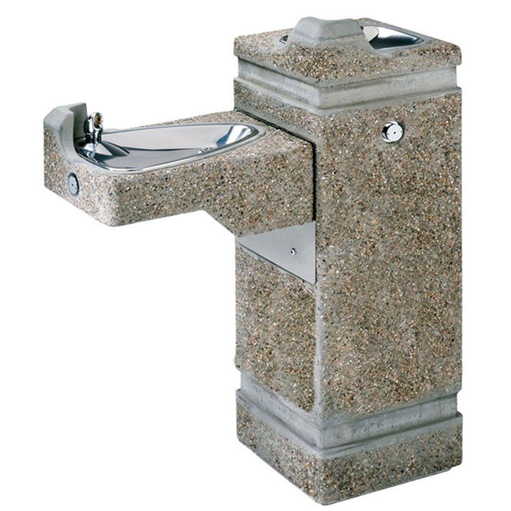 Haws Outdoor Stone Drinking Fountain