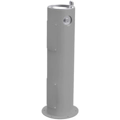 Elkay Outdoor Pedestal Drinking Fountain Gray