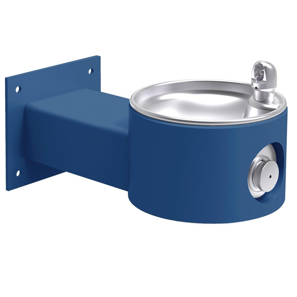 Elkay Outdoor Wall Mount Drinking Fountain Blue
