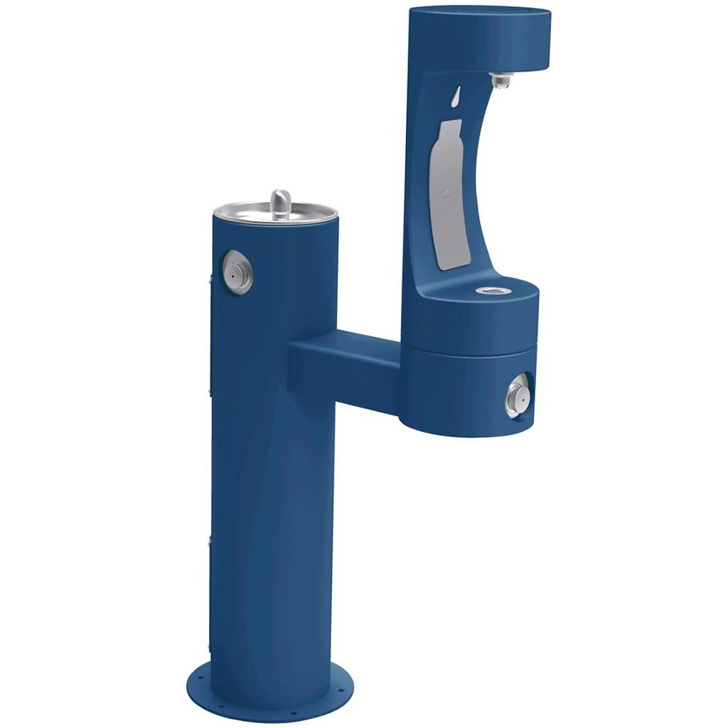 Elkay Outdoor EZH2O Bottle Filling Station Bi-Level Blue