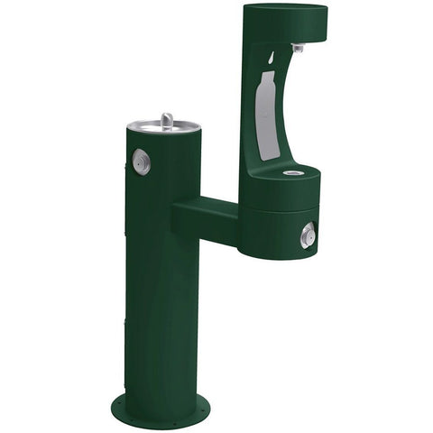 Elkay Outdoor EZH2O Bottle Filling Station Bi-Level Evergreen