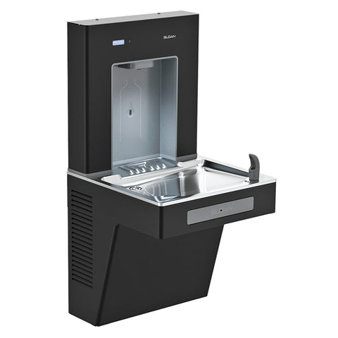 Sloan 33820029 DropSpot Bottle Filling Station with Single Level Water Cooler (Black Powder Coat)