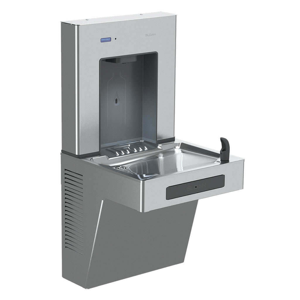 Sloan 33820005 DropSpot Bottle Filling Station with Single Level Water Cooler (Stainless Steel)