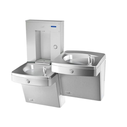 Oasis PGV8FSVBFSL Vandal Resistant Bi-Level Drinking Fountain with Electronically-Activated Refrigerated Bottle Filler (Filtered)