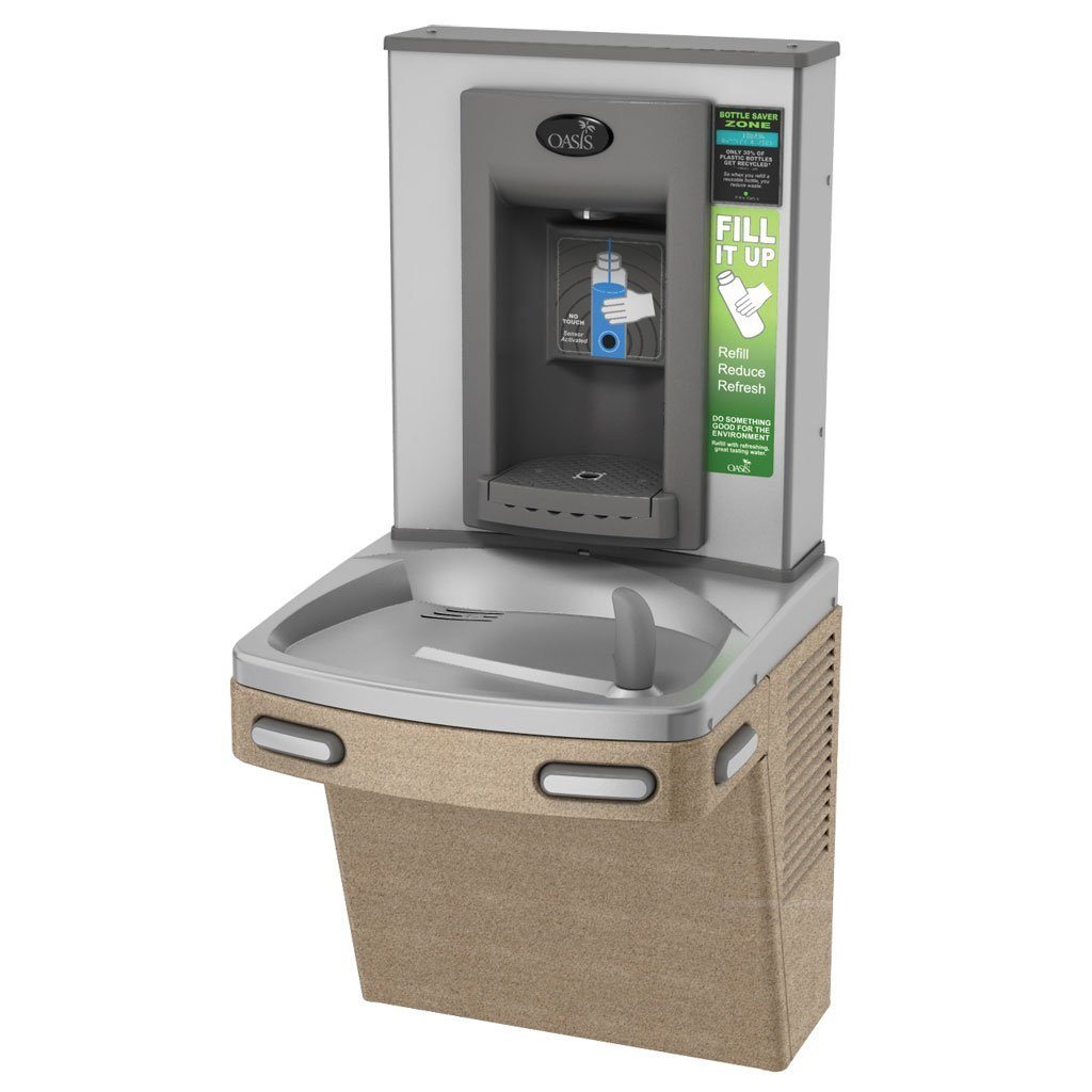 Oasis Sensor Operated Bottle Filler with Water Cooler