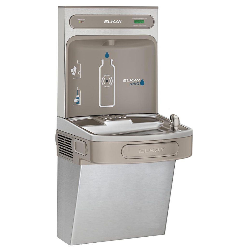 Elkay Bottle Filler and Water Cooler Combination Unit