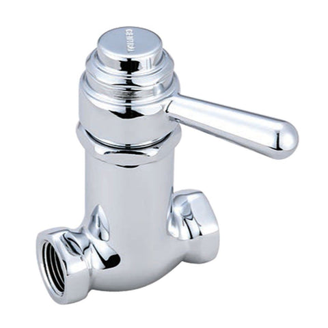 Self Closing Valve with Lever Handle Chrome Plated 3/8”