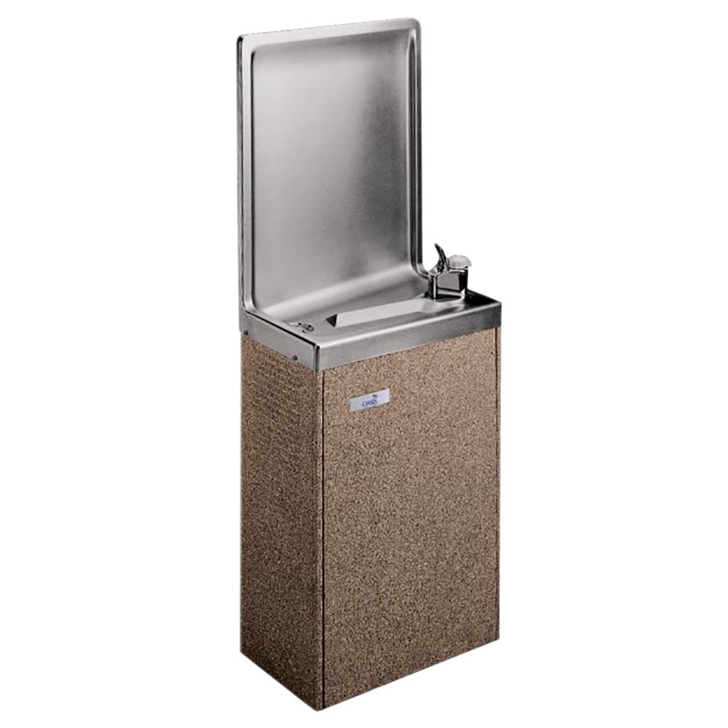 Oasis PLF8SM Simulated Semi-Recessed Wall Mounted Water Cooler Sandstone