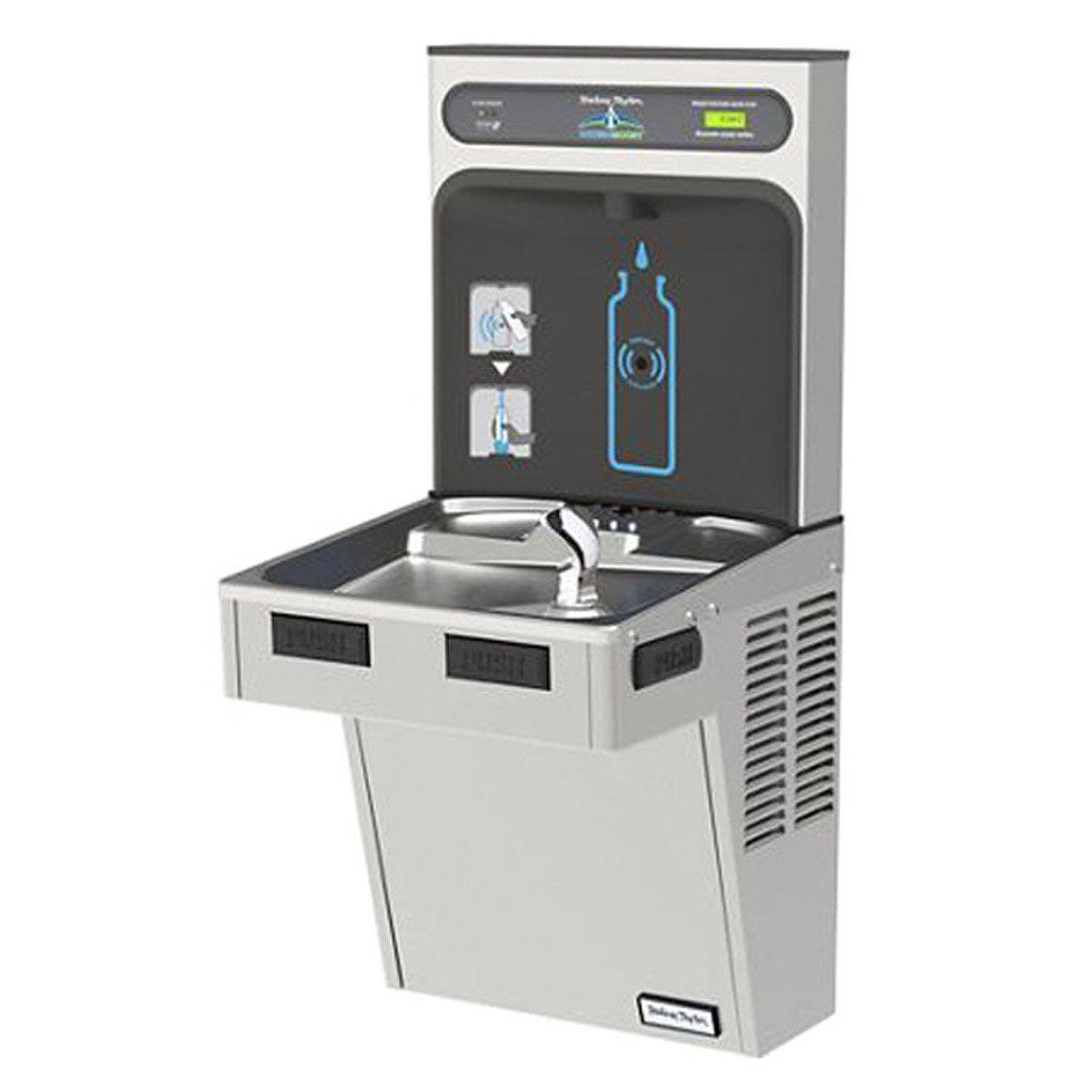 Halsey Taylor Stainless Steel Bottle Filling Station with Filtered ADA Cooler