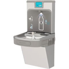 Stainless Steel Elkay Water Fountain with Filtered Bottle Filling Station
