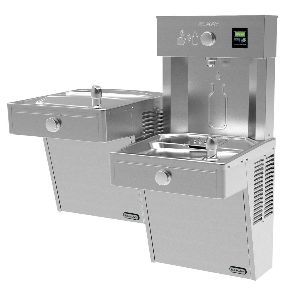 Elkay Vandal Resistant Bi-Level Water Cooler and Bottle Filling Station