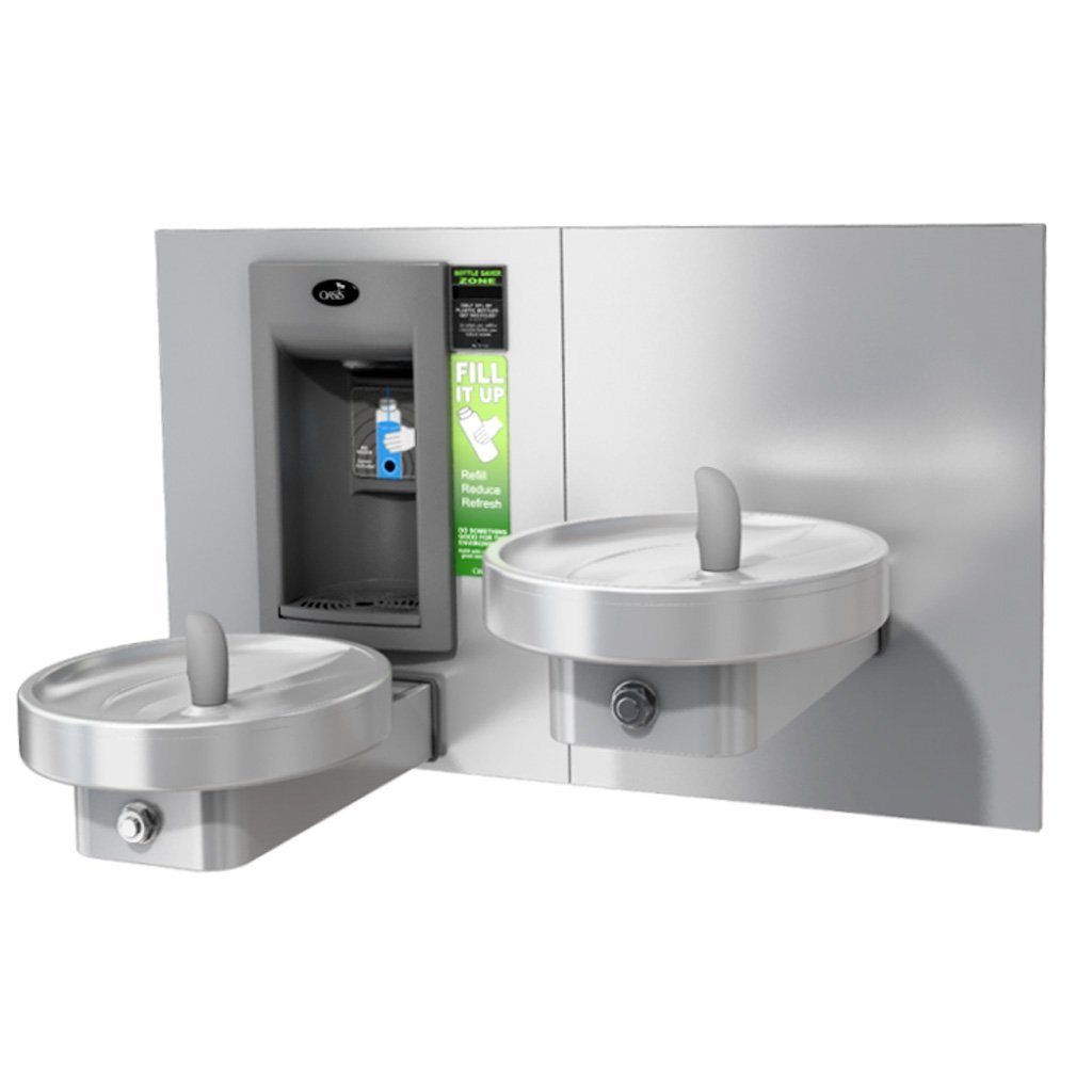 Oasis Bi-Level Drinking Fountain with Electronic Bottle Filler