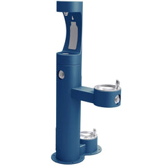 Outdoor Halsey Taylor Fountain with Bottle Filling Station & Pet Fountain Blue